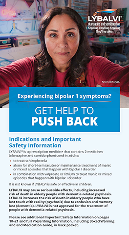 Brochure to help you as you talk to your doctor about LYBALVI® (olanzapine and samidorphan)