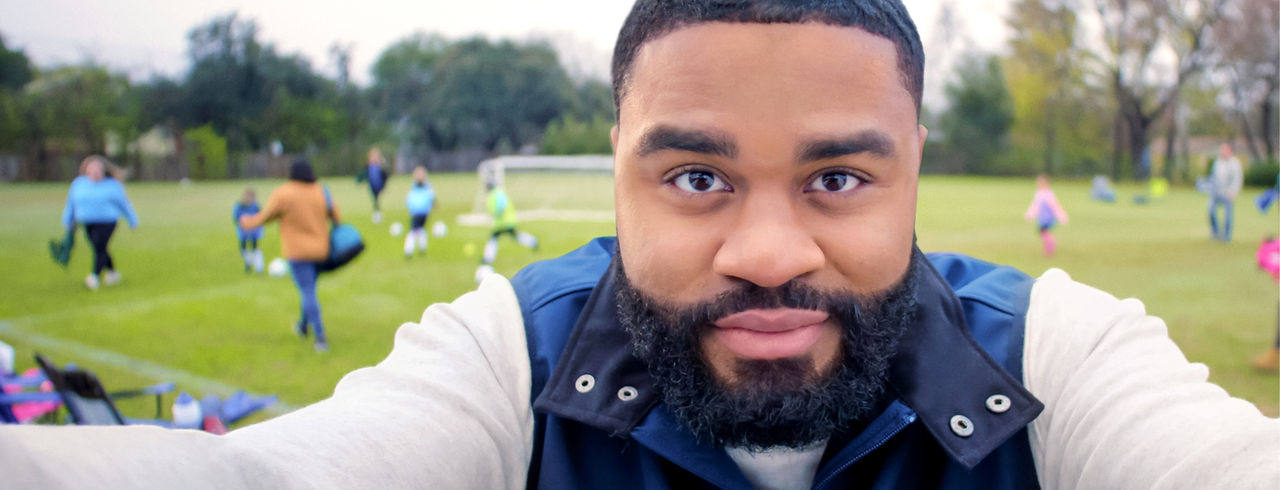 Man facing camera